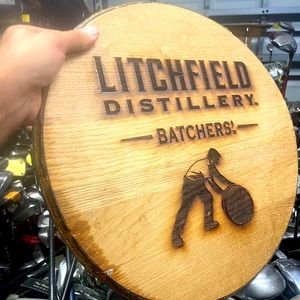 Distillery Wall Decor Large Barrel Wood Wall Decor